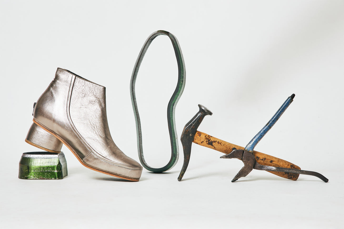 Aphrodite Silver Ankle Boots