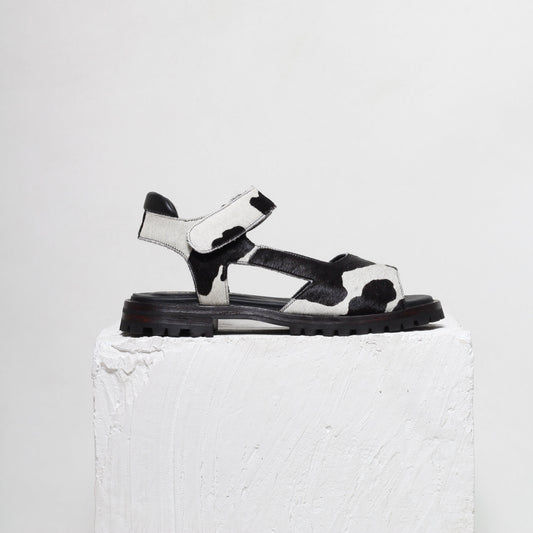 Eduarda Cow Print Sandals
