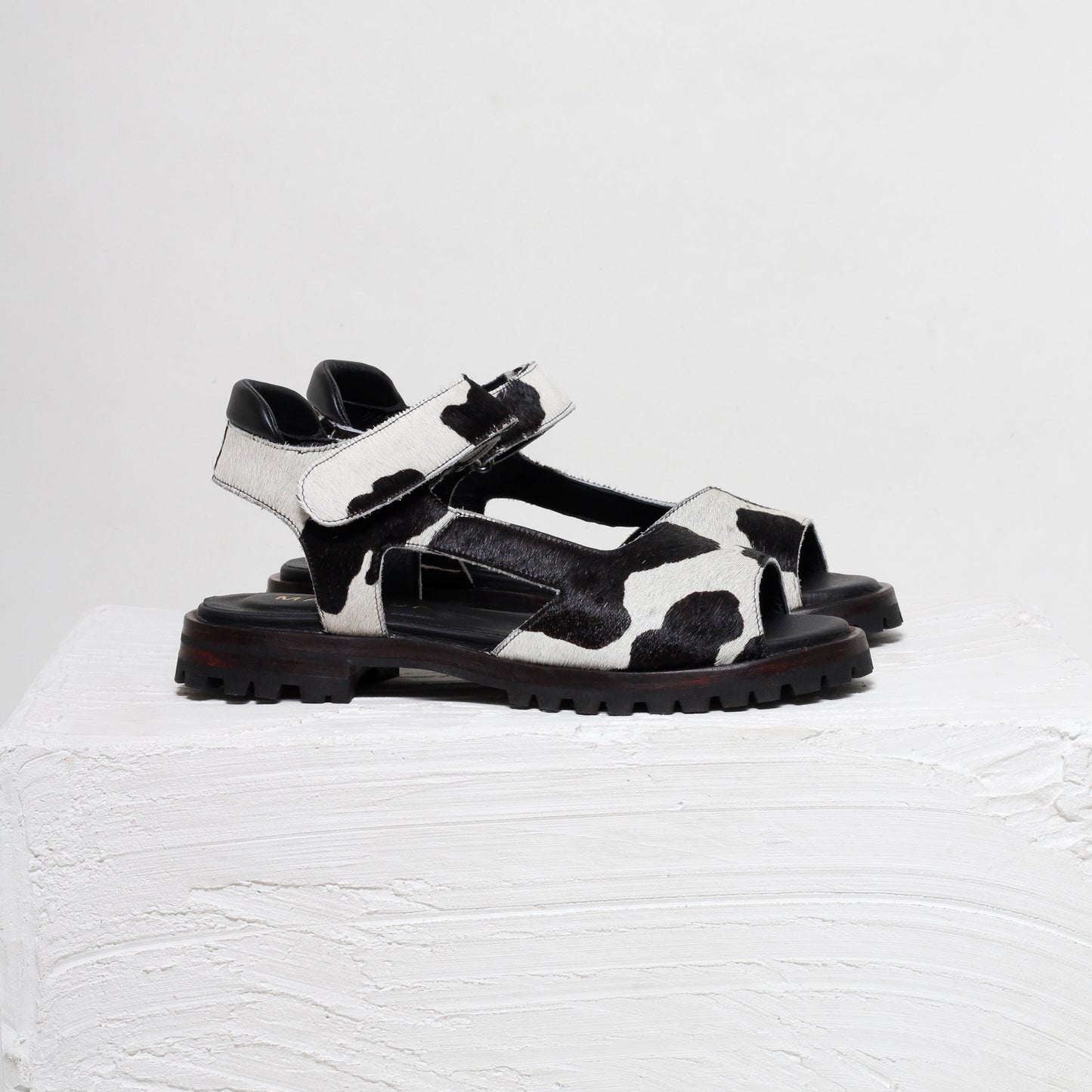Eduarda Cow Print Sandals
