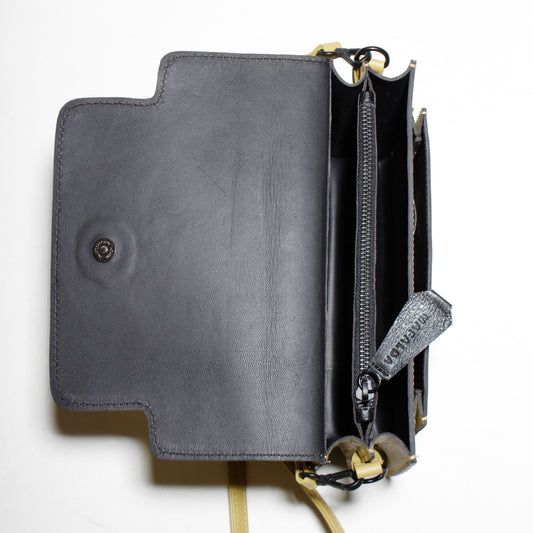 Maia Olive Green Leather Shoulder Bag