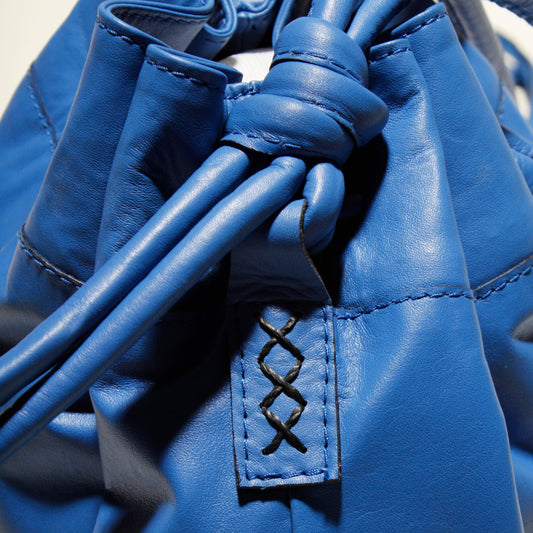 Noa Blue Drawstring Bag