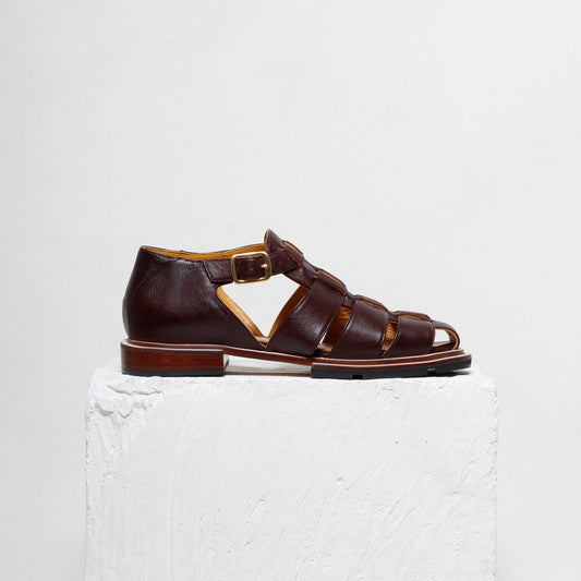 Serena Coffee Brown Fisherman Sandals