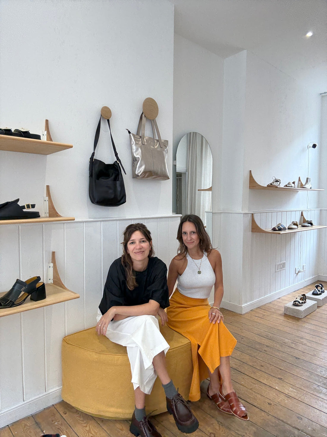 Maria Fernanda Sodre and Rafaela Mendes Ferreira at Mafalda's London store