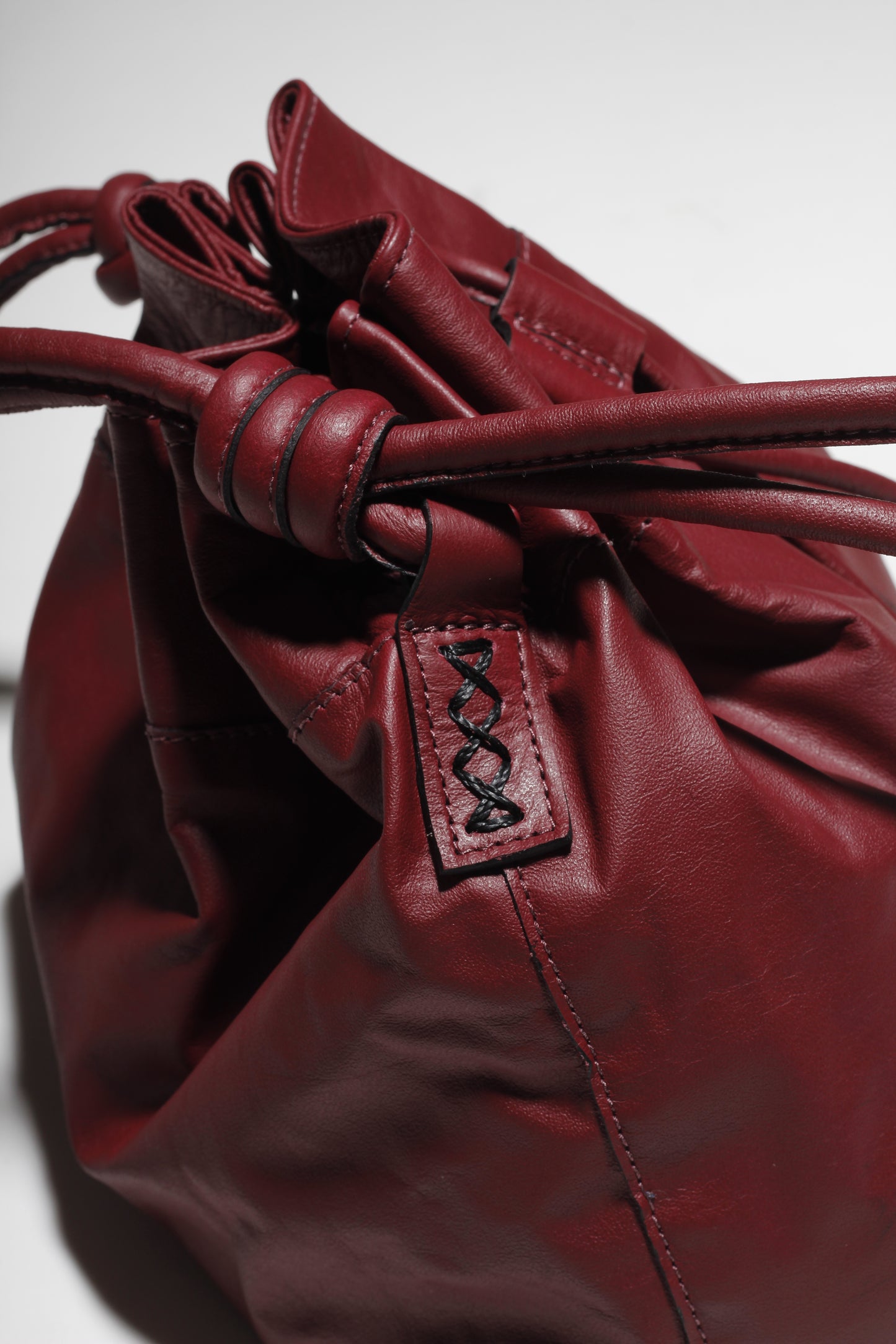 Noa Wine Drawstring Bag