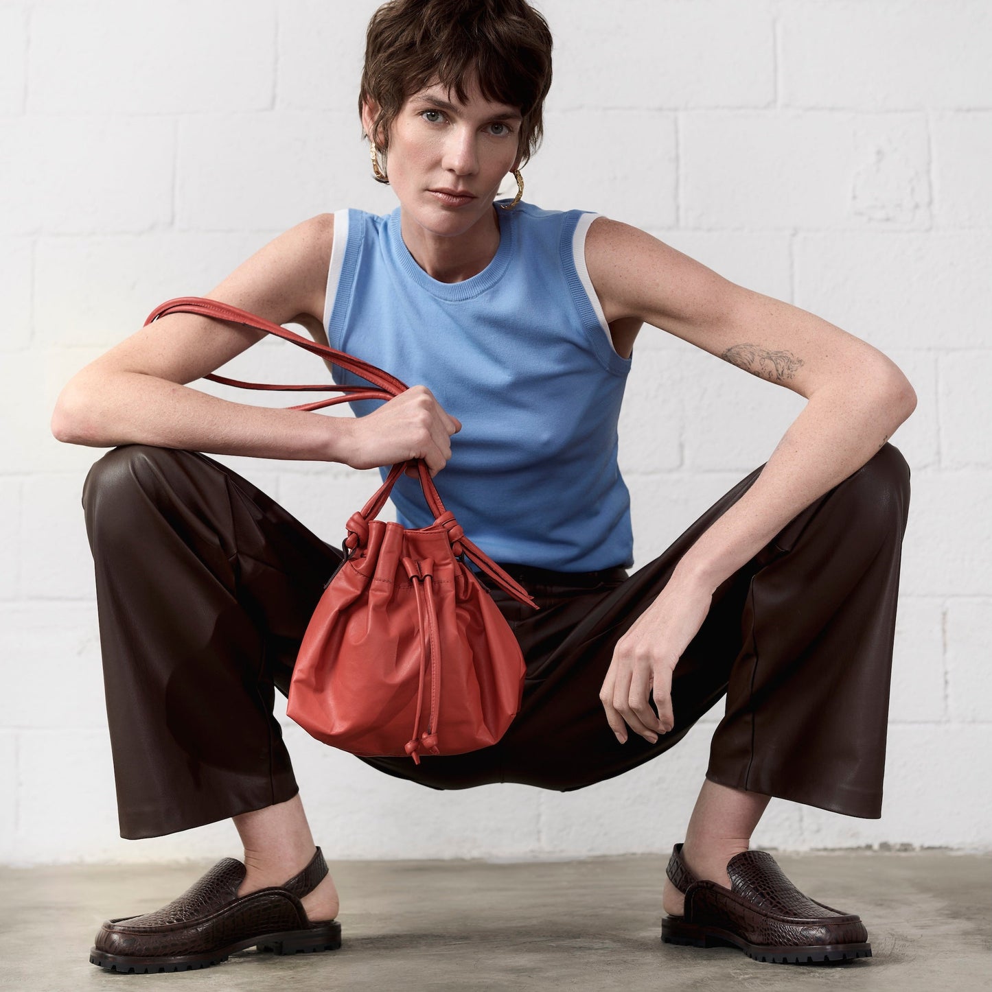 Dominic Croco Textured Slingback Loafer