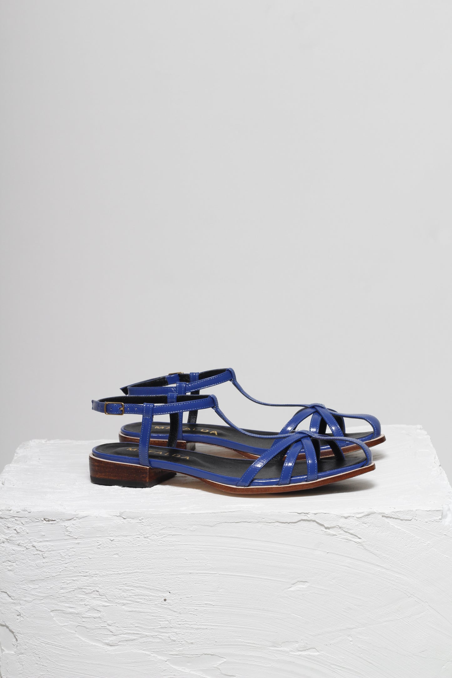 Alice Indigo Blue Flat Sandals