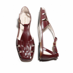 Ida Wine Fisherman Sandals