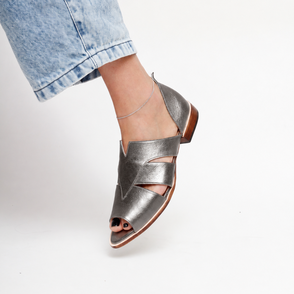Agatha Silver Sandals