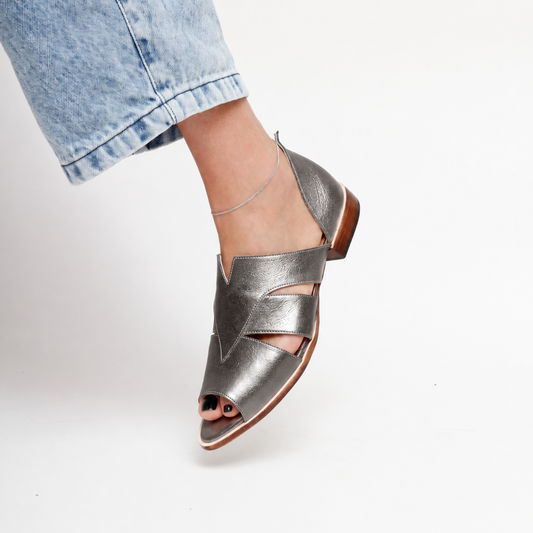 Agatha Silver Sandals