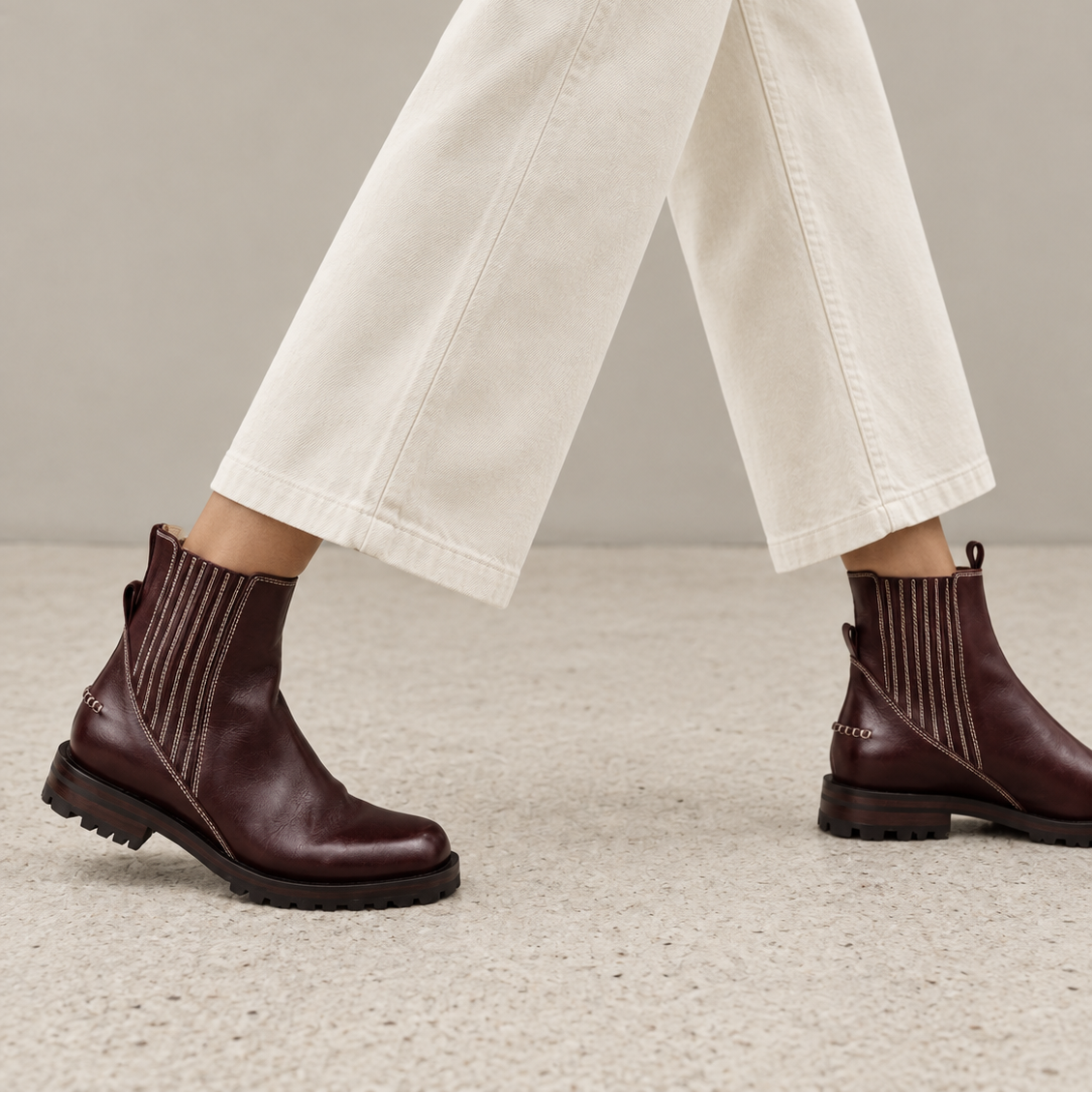 Marah Coffee Brown Chelsea Boots