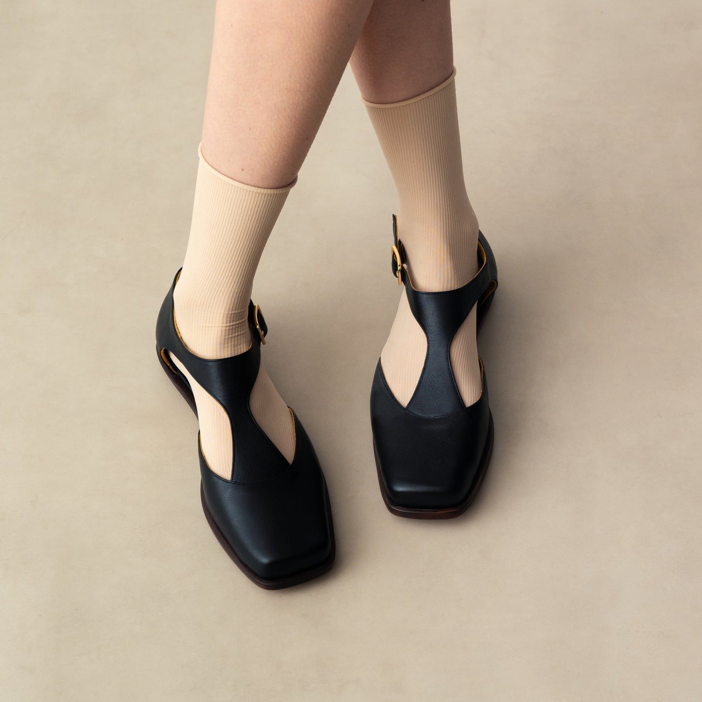 Carlota Black Flats