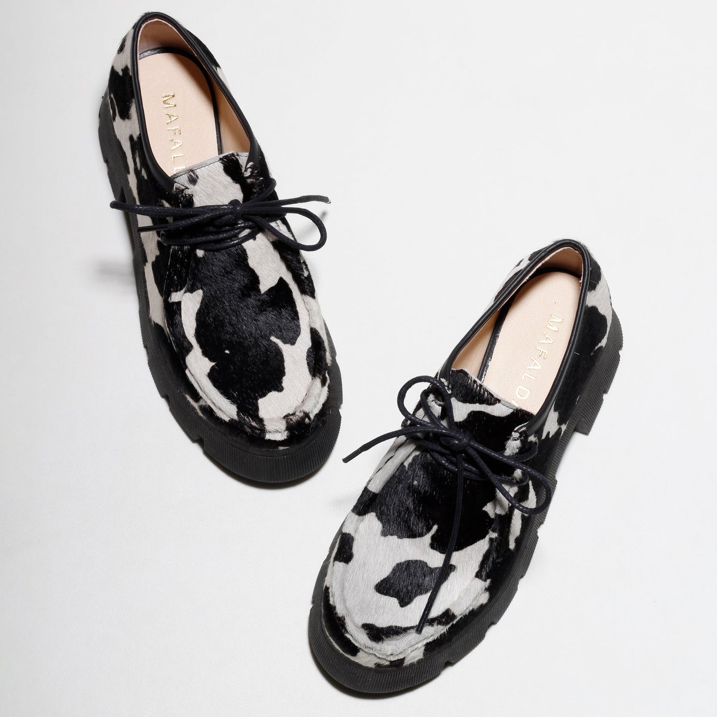 Naomi Cow Print Chunky Loafer