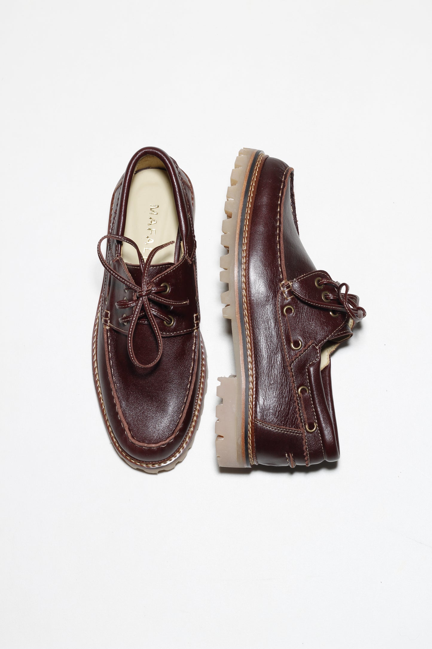 Donatela Brown Boat Shoes