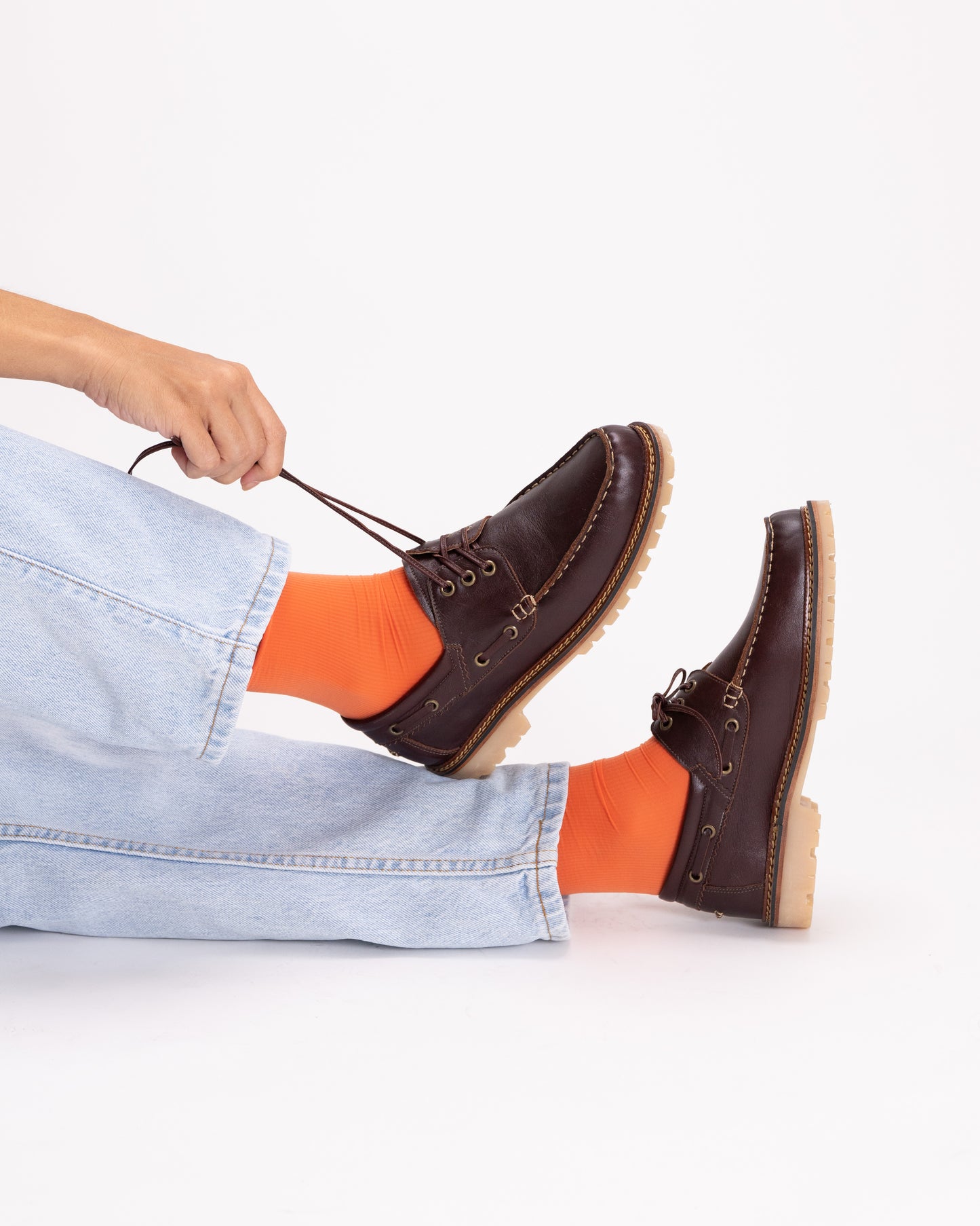 Donatela Brown Boat Shoes