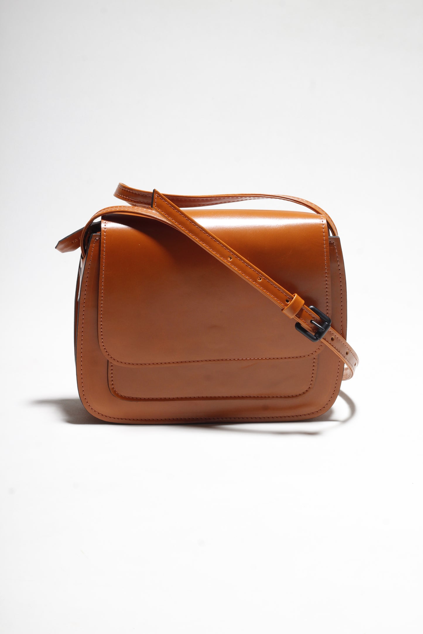 Isla Off the Shoulder Caramel Brown Handbag