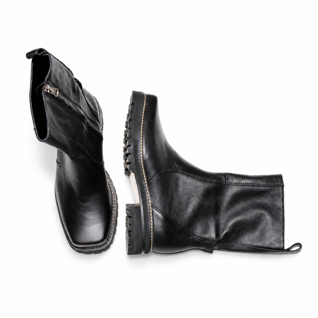 Isis Mid Calf Black Boots