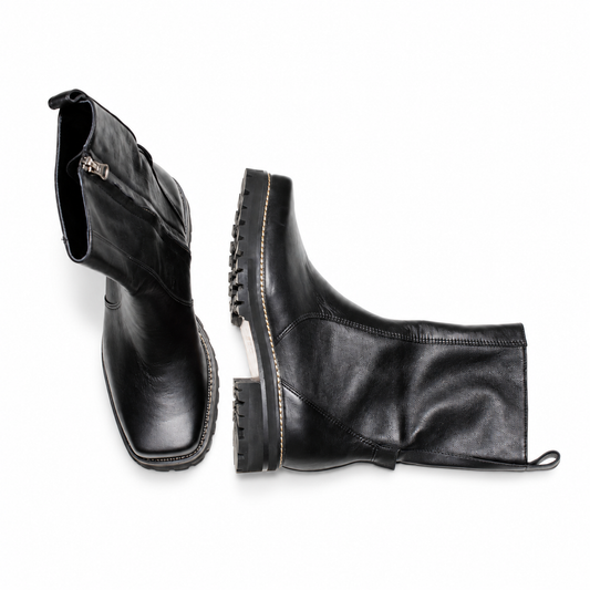 Isis Mid Calf Black Boots