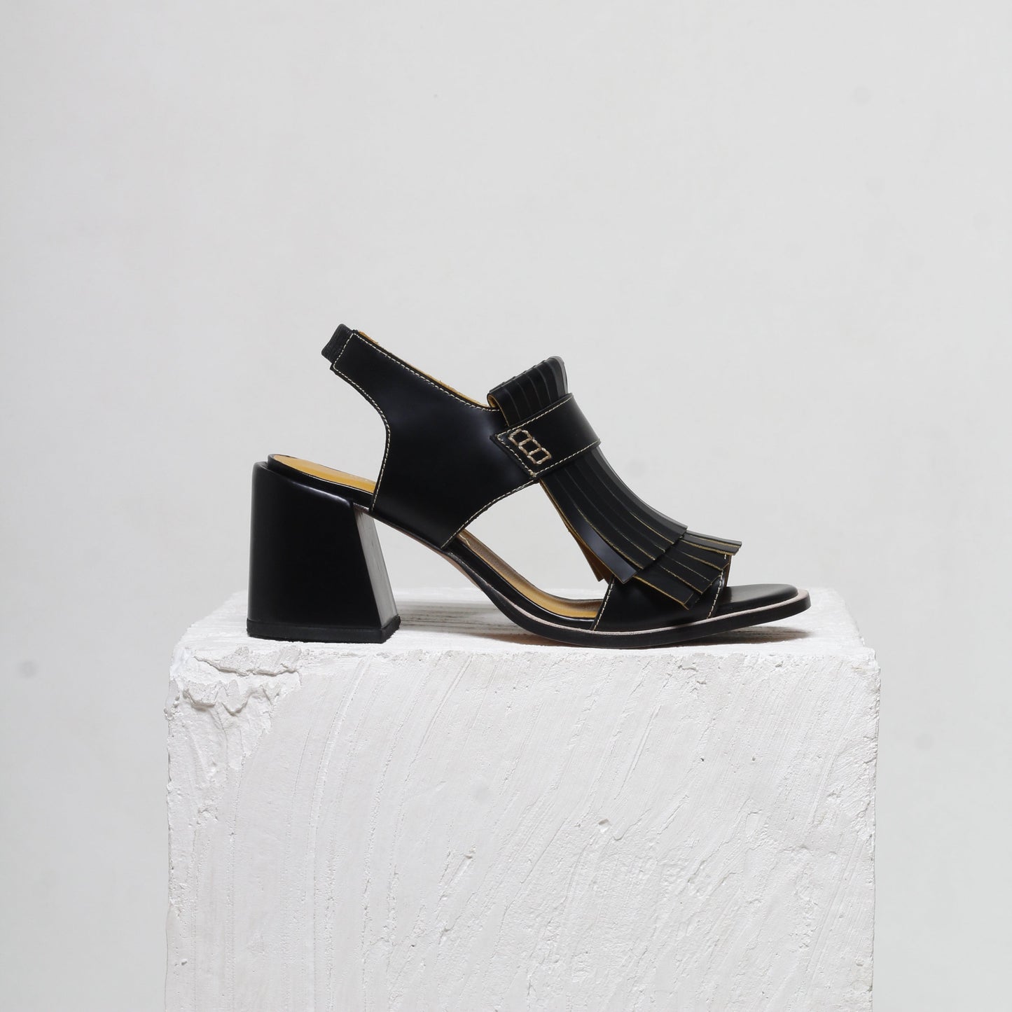 Rio Black Heeled Sandals