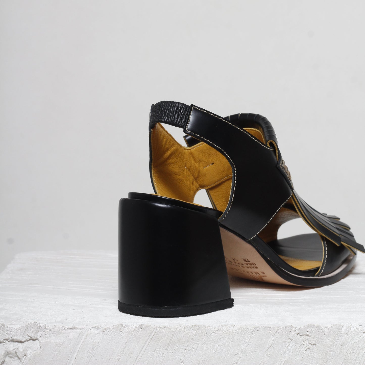 Rio Black Heeled Sandals