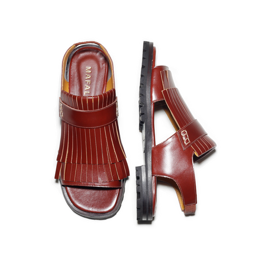 Rio Brown Fringe Sandals