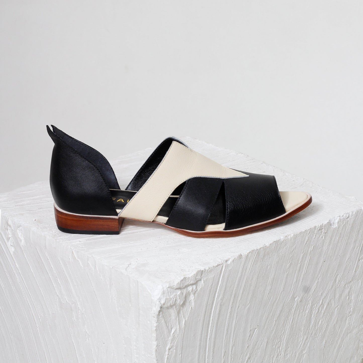 Agatha Two-Tone Peep-Toe Sandals
