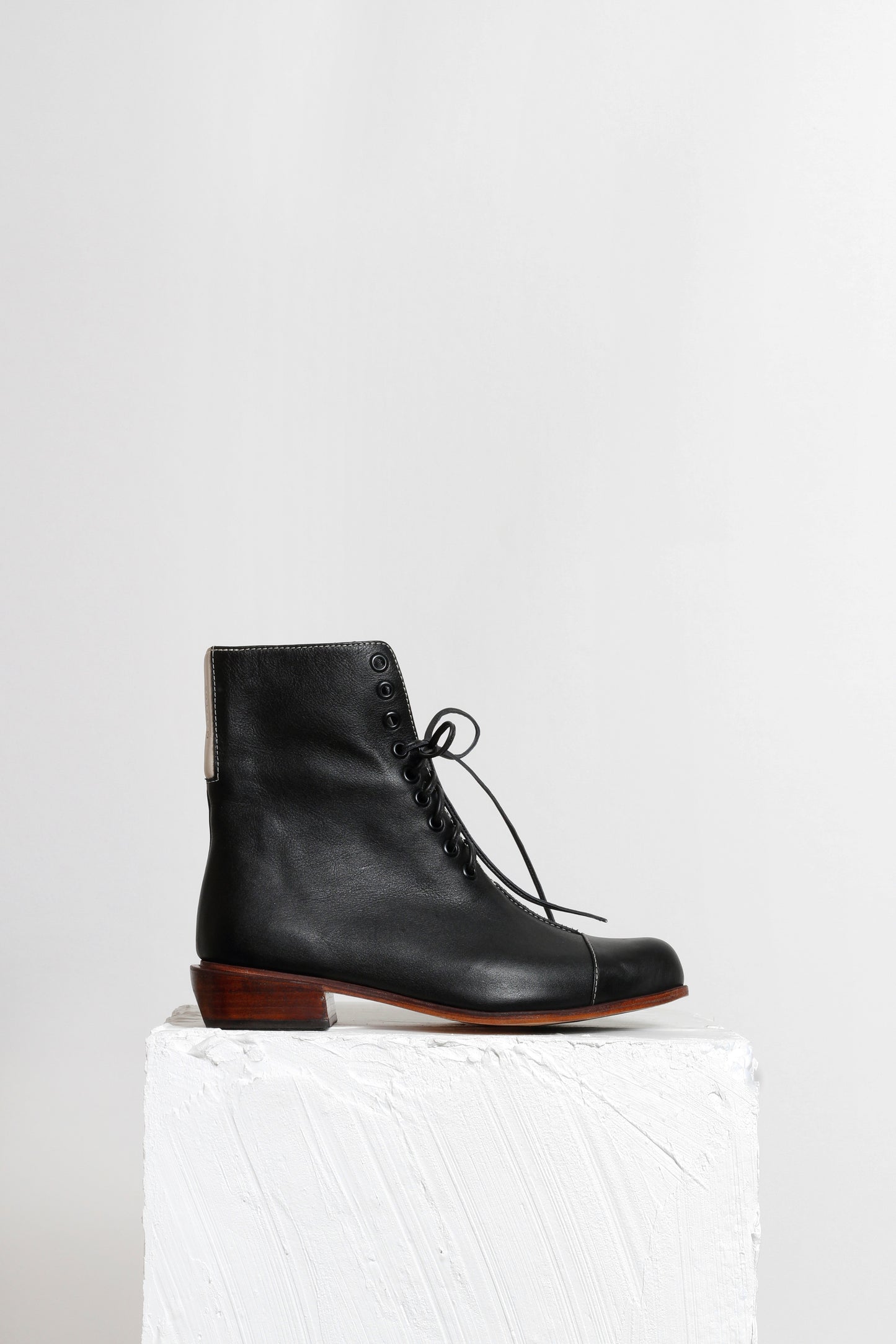 Amelie Black Pointy Toe Ankle Boots