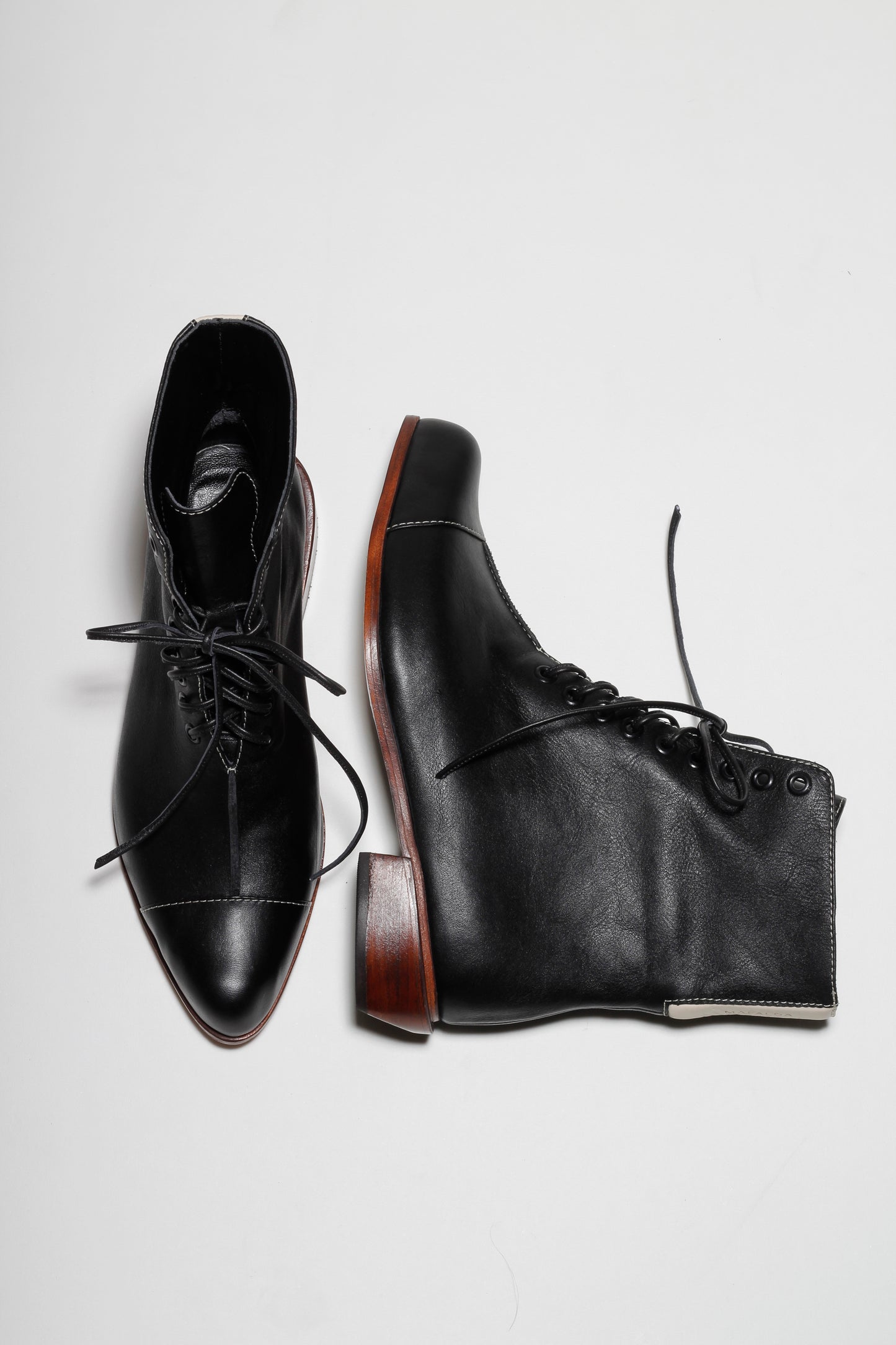 Amelie Black Pointy Toe Ankle Boots