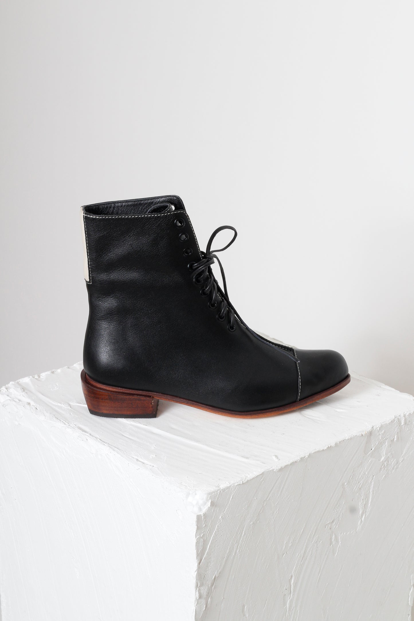 Amelie Black Pointy Toe Ankle Boots