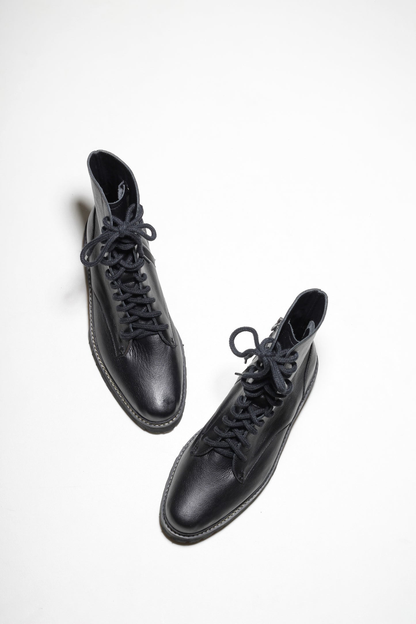 Angelina Black Combat Boots