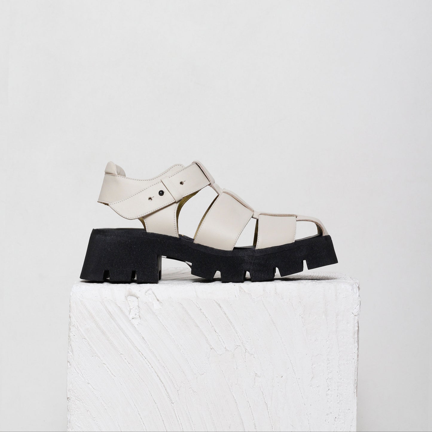 Aurora Off-White Chunky Sole Sandals