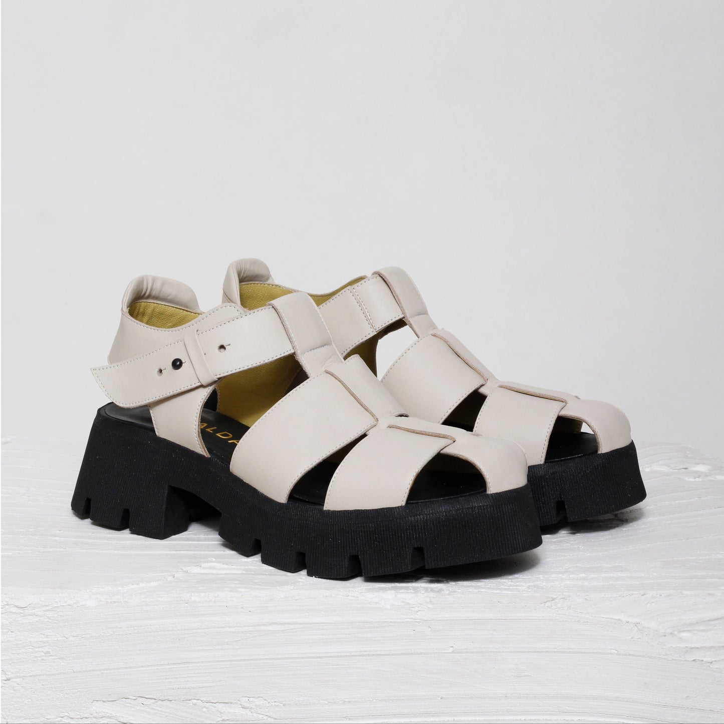 Aurora Off-White Chunky Sole Sandals