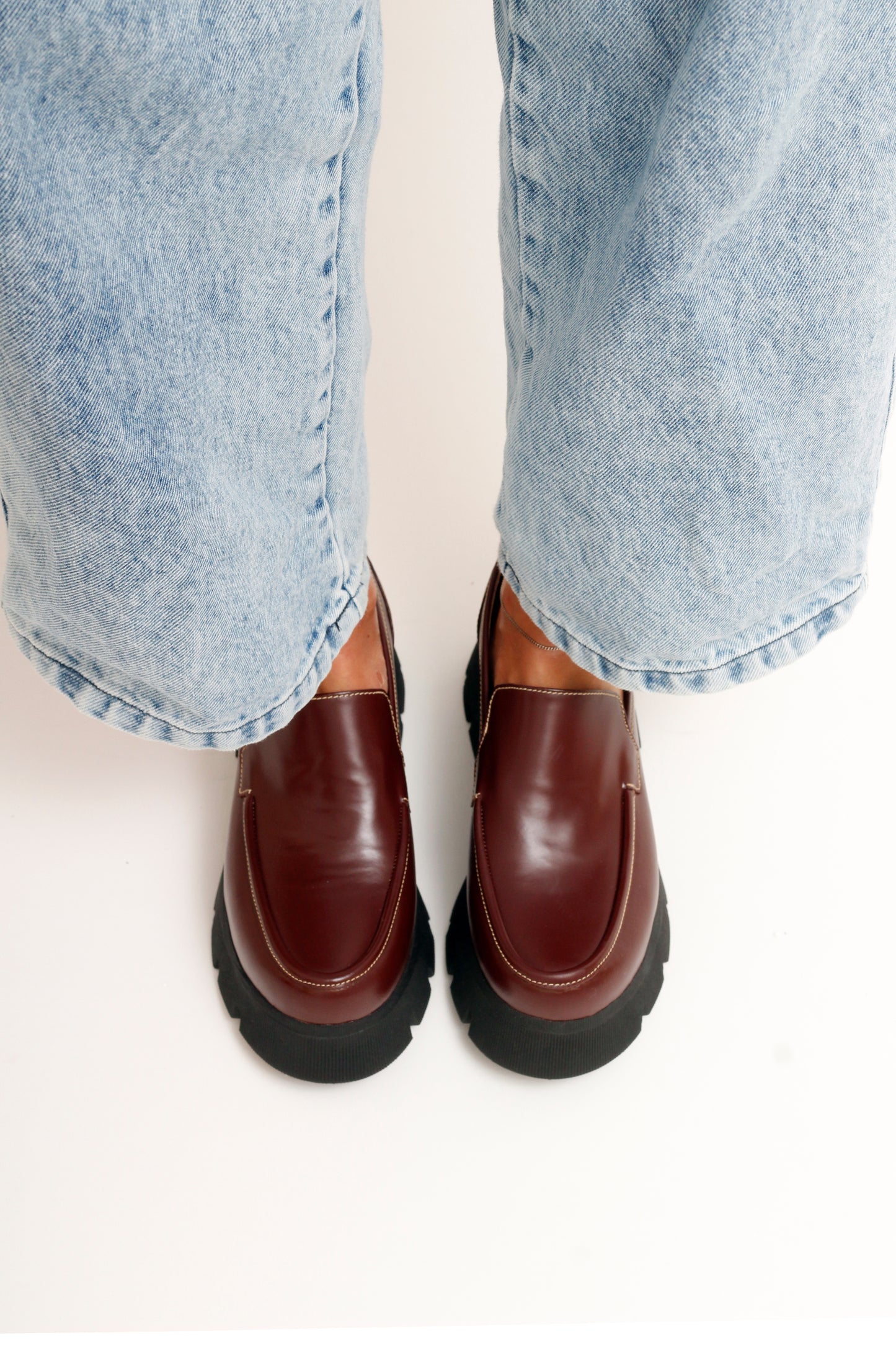 Cameron Chunky Coffee Brown Loafers