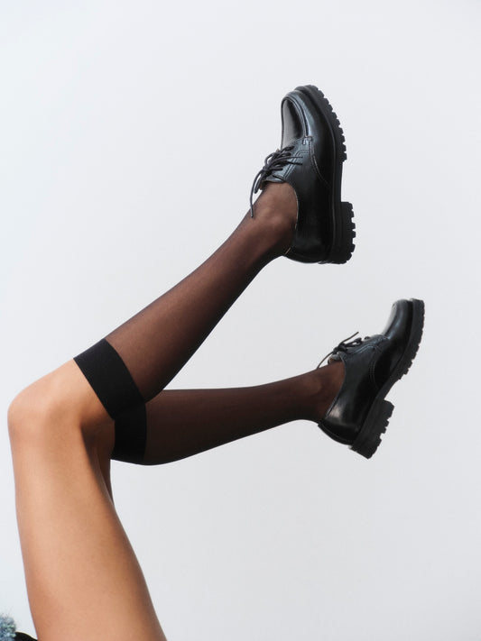 Catarina Black Patent Loafer