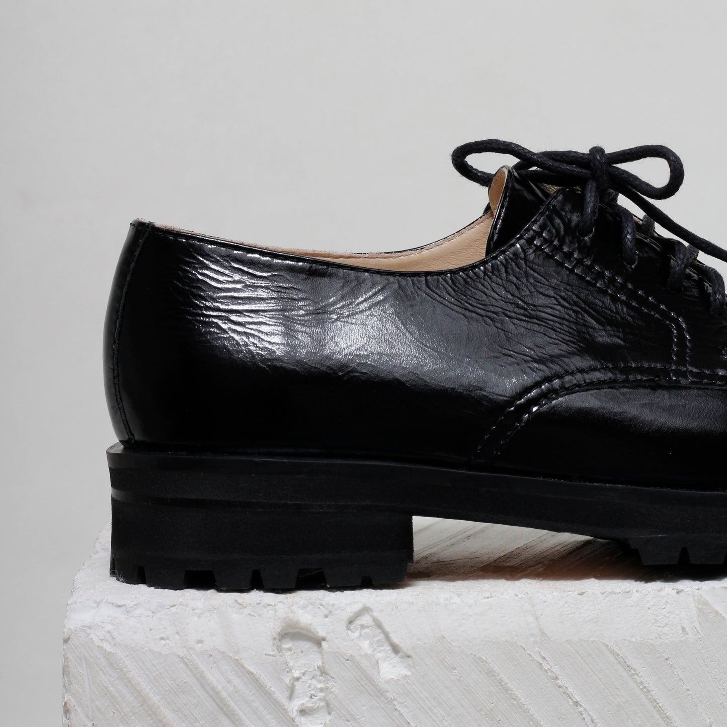 Catarina Black Patent Loafer