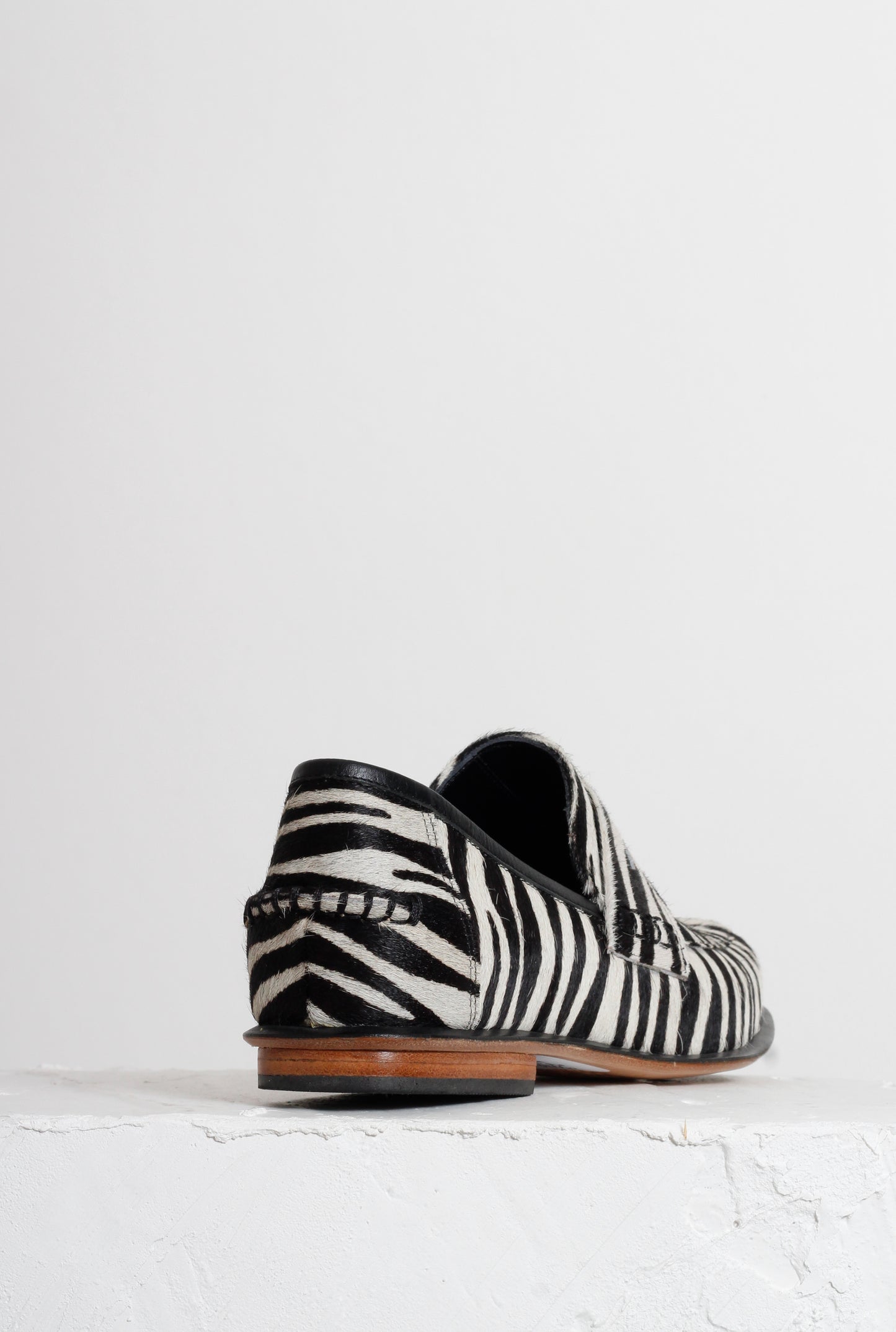 Diana Zebra Pony Loafers