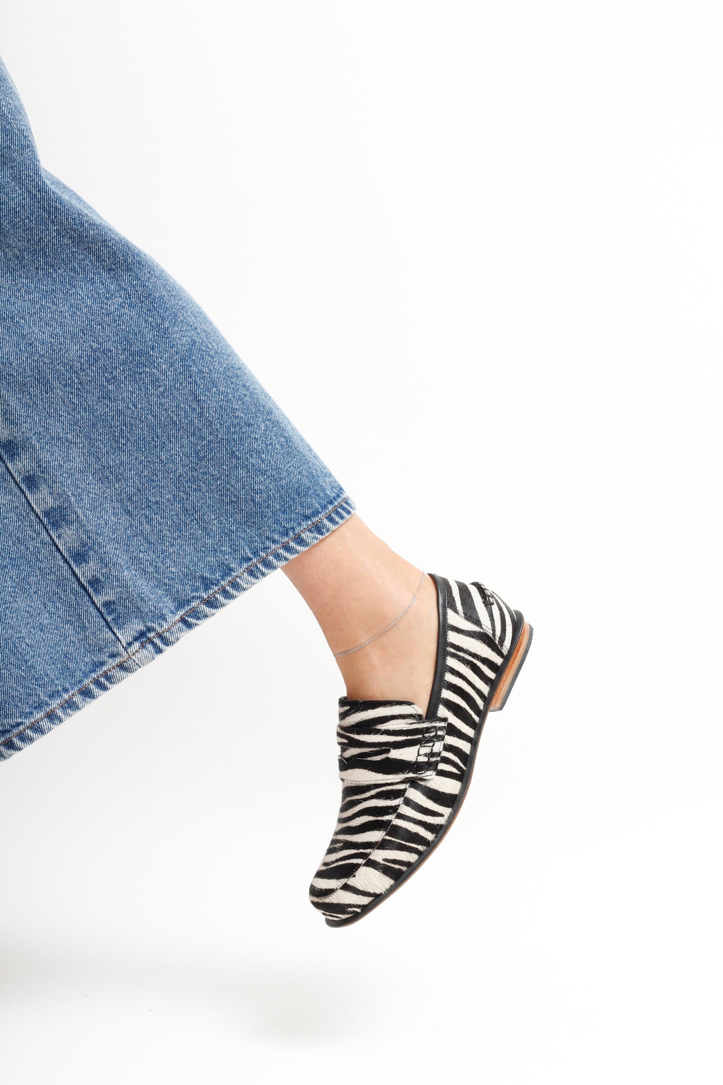 Diana Zebra Pony Loafers