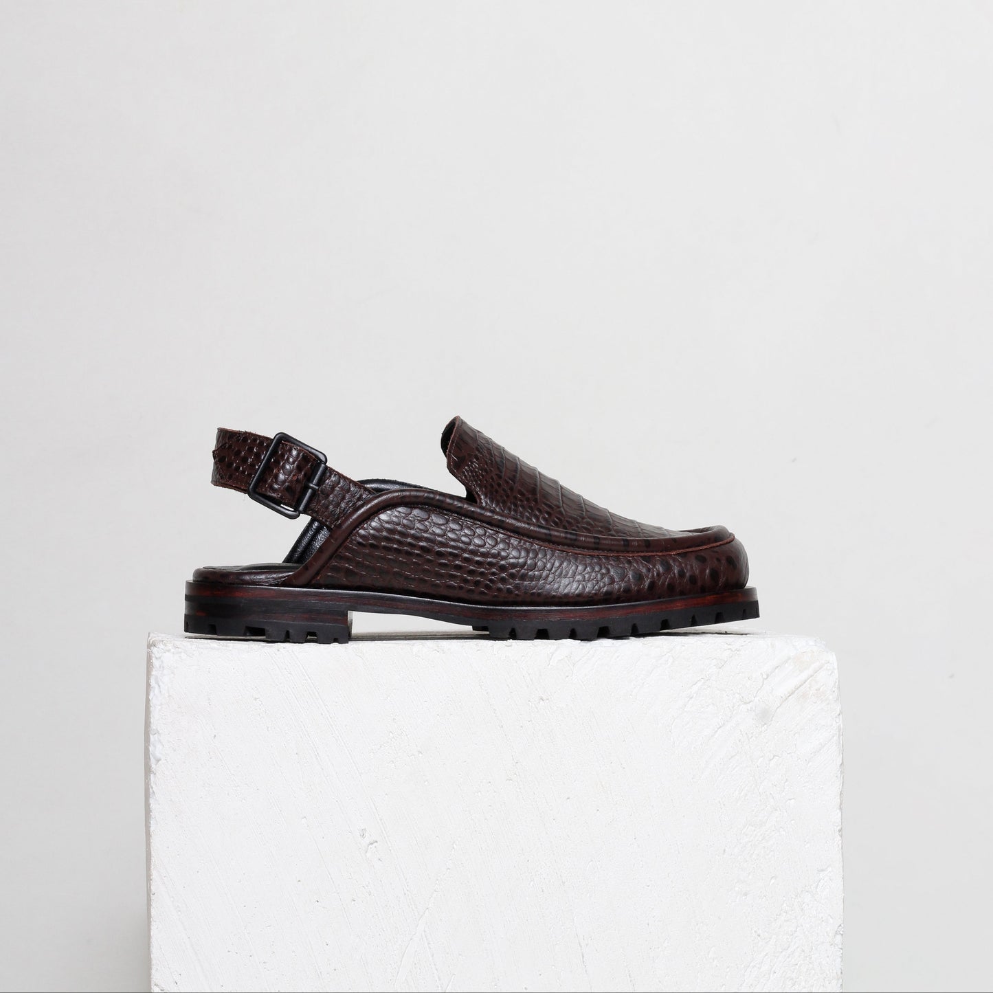 Dominic Croco Textured Slingback Loafer