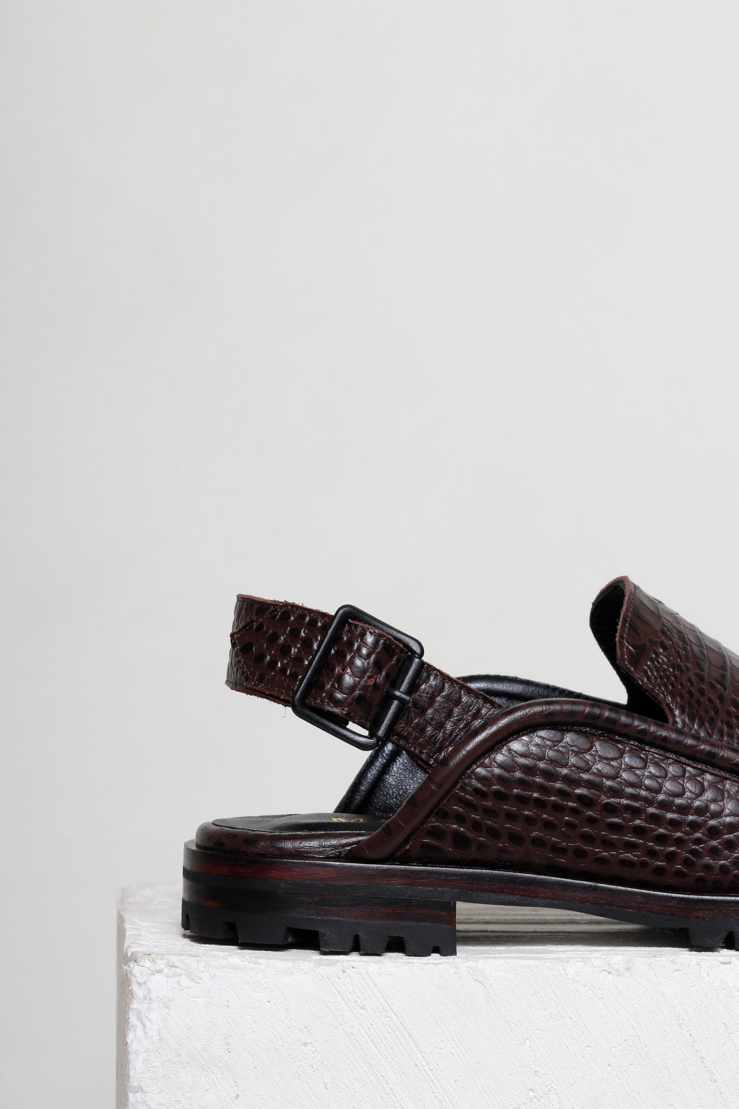 Dominic Croco Textured Slingback Loafer