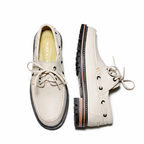 Donatela Off White Boat Shoes