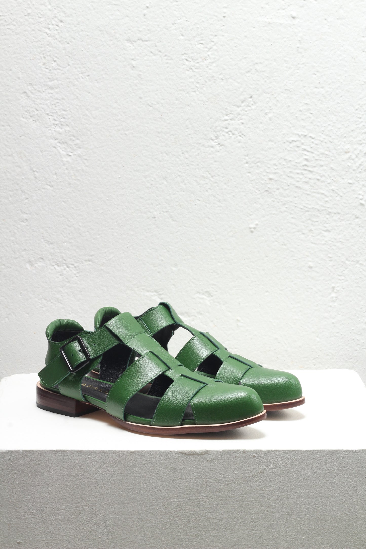 Eloah Green Fisherman Sandals