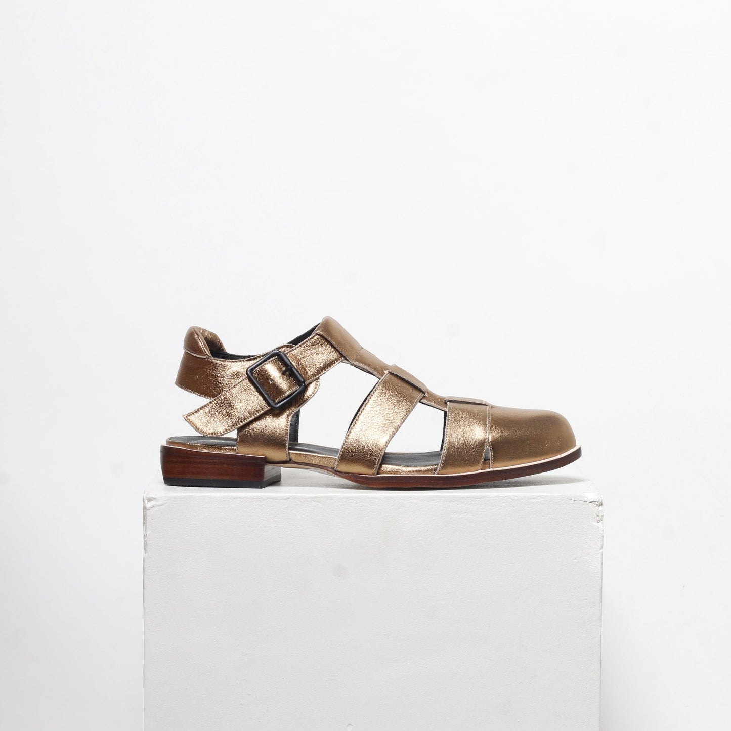 Eloah Gold Fisherman Sandals