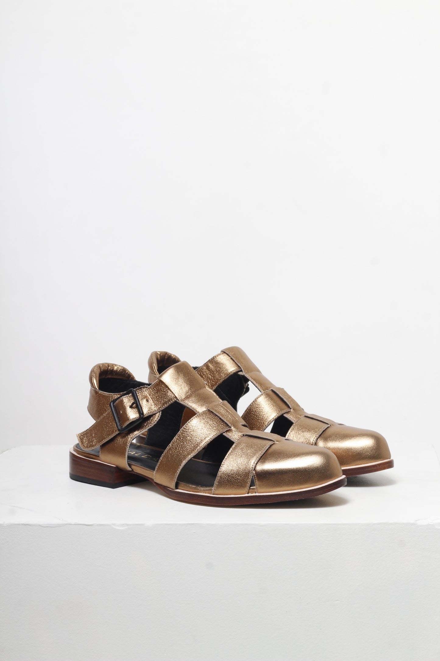 Eloah Gold Fisherman Sandals