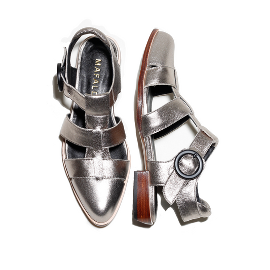 Eloah Silver Fisherman Sandals