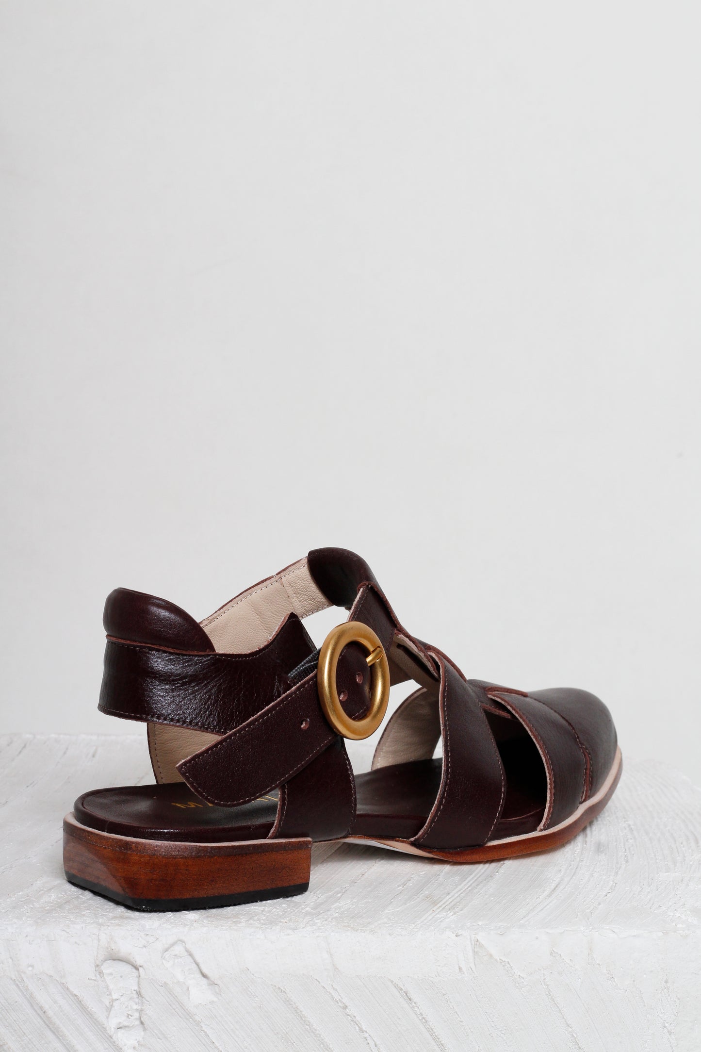 Eloah Brown Fisherman Sandals