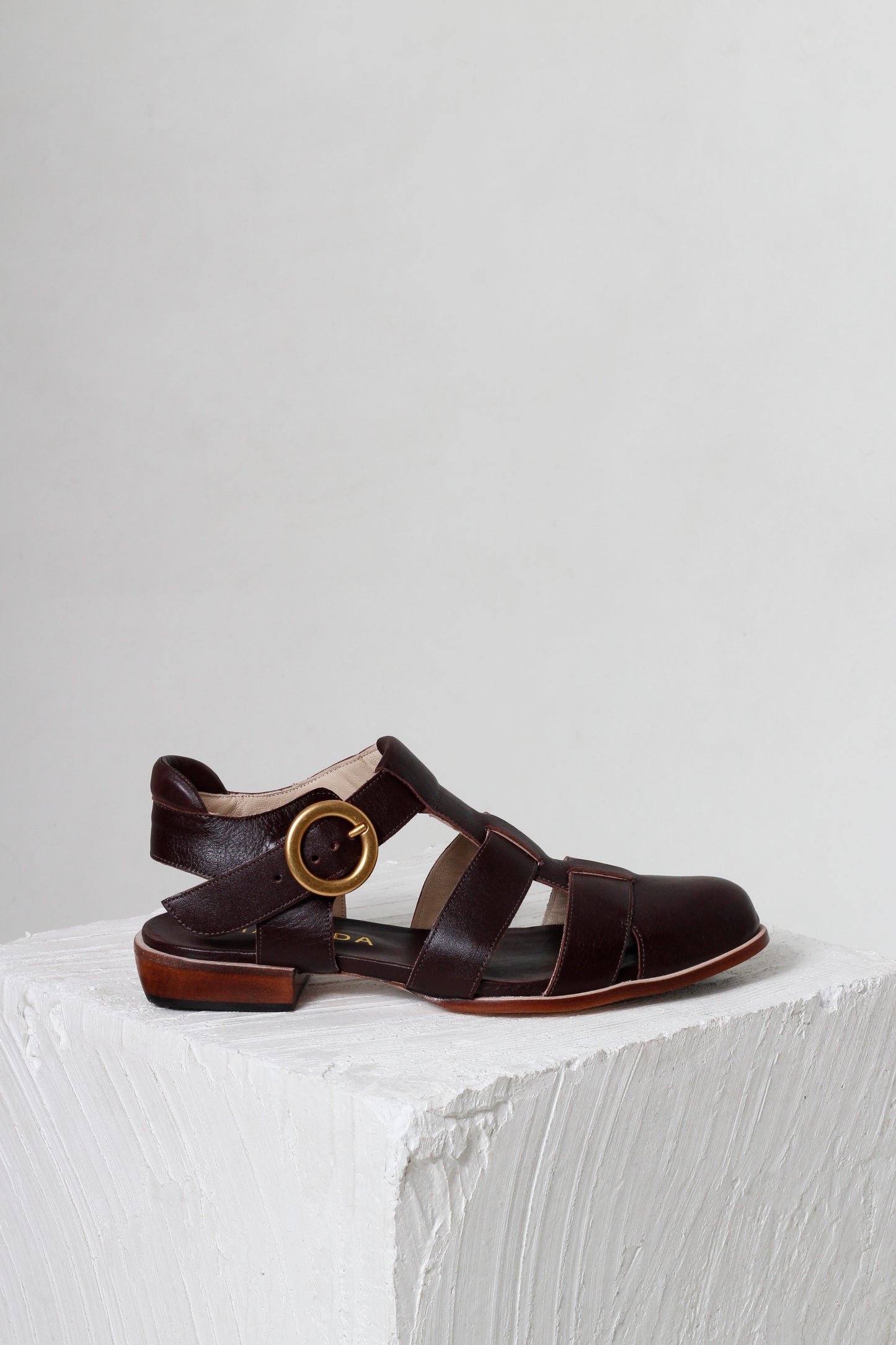 Eloah Brown Fisherman Sandals