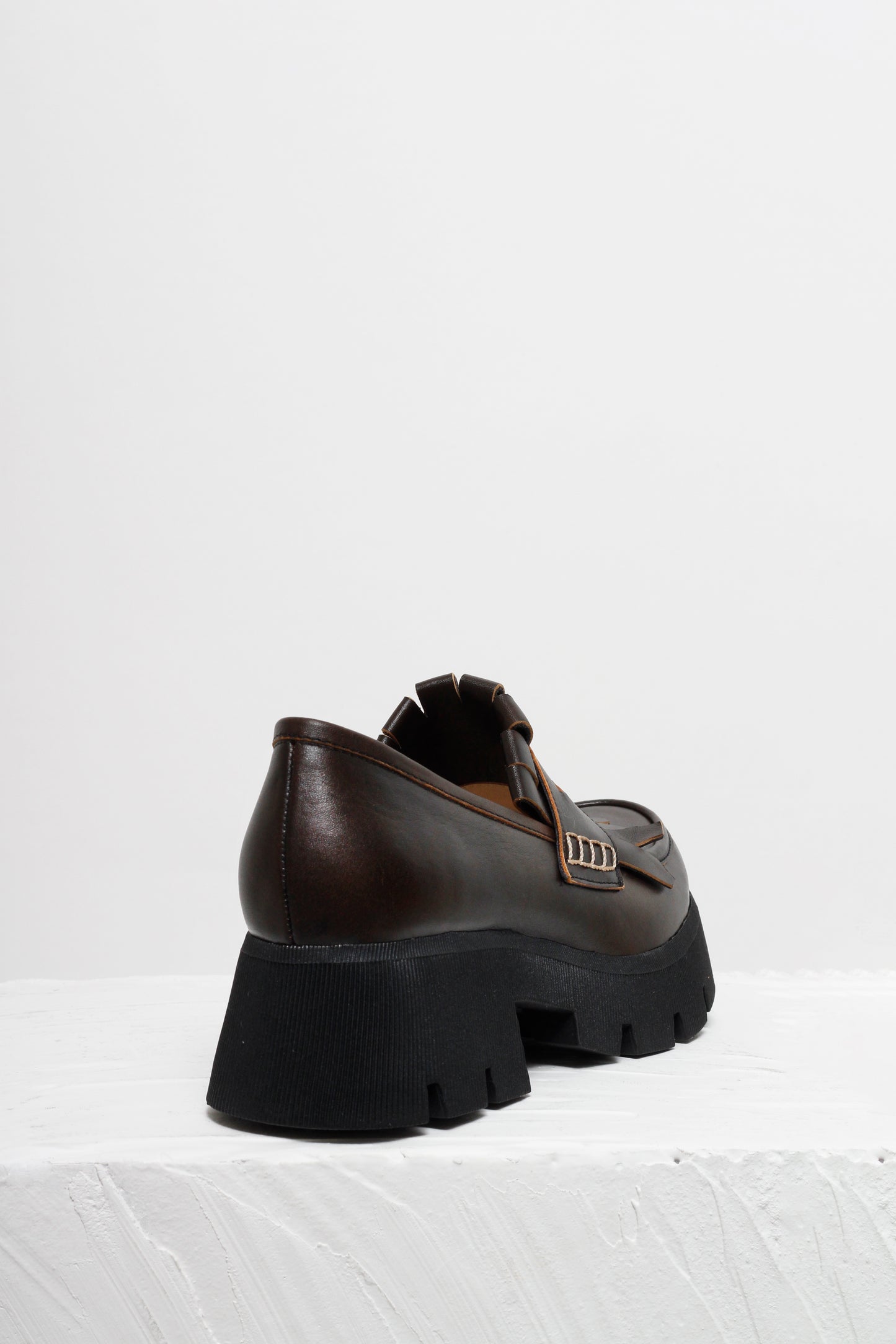 Francis Fringe Maroon Chunky Loafers