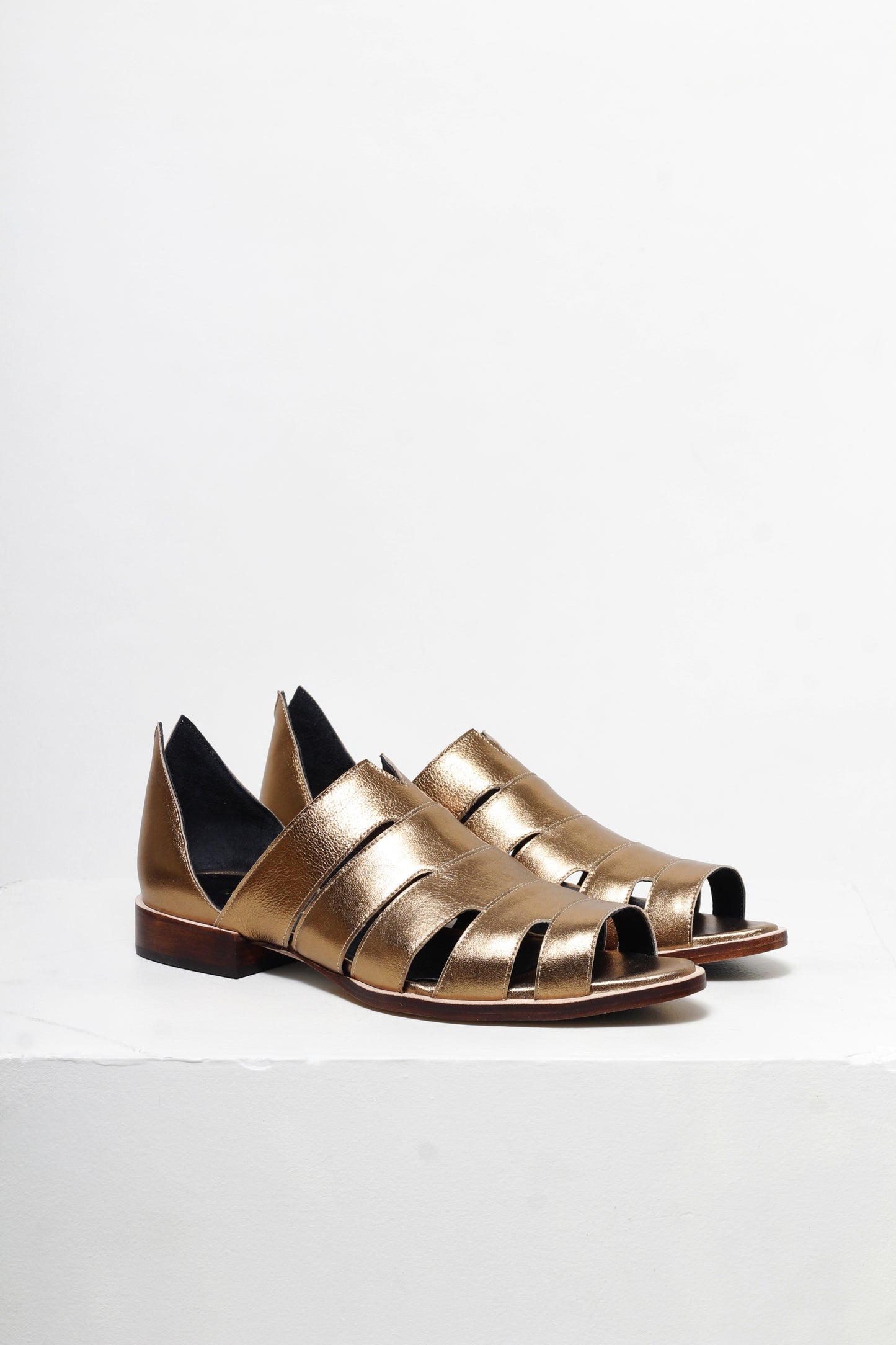 Gisele Gold Sandals