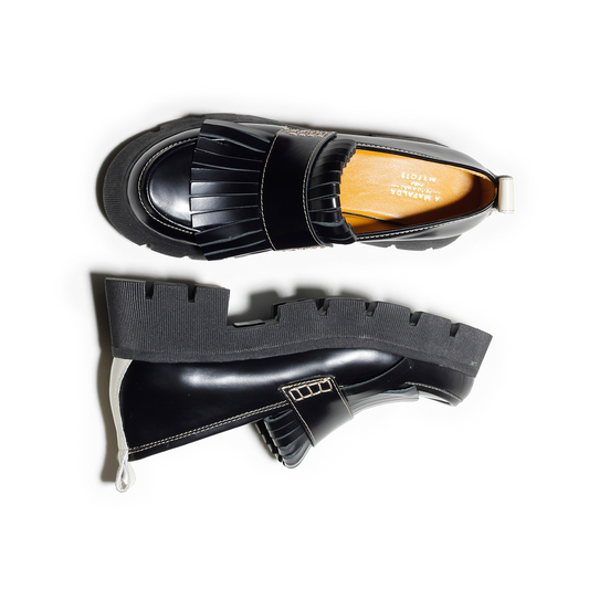 Joanna Black Chunky Loafer