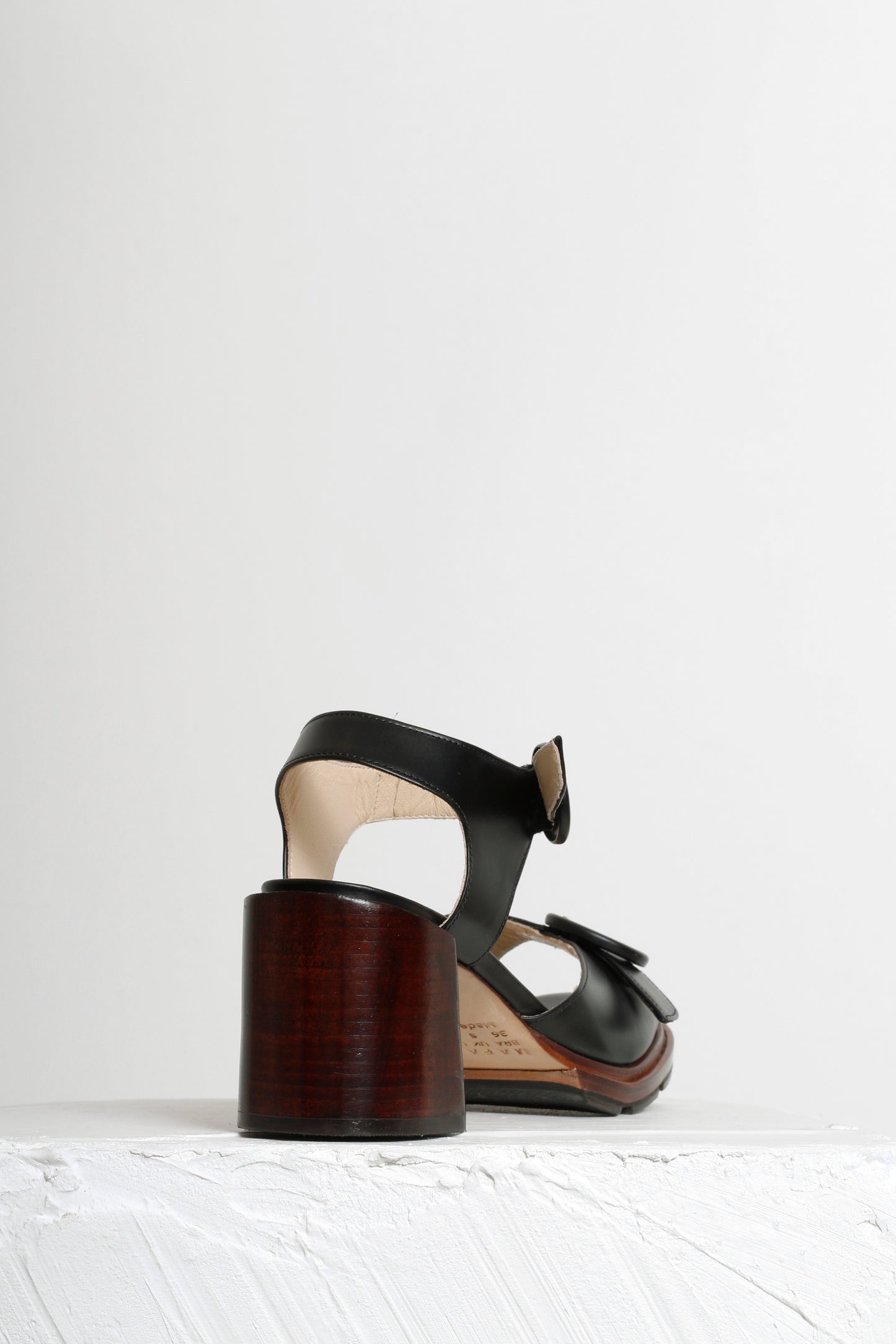 Karina Heeled Black Sandals