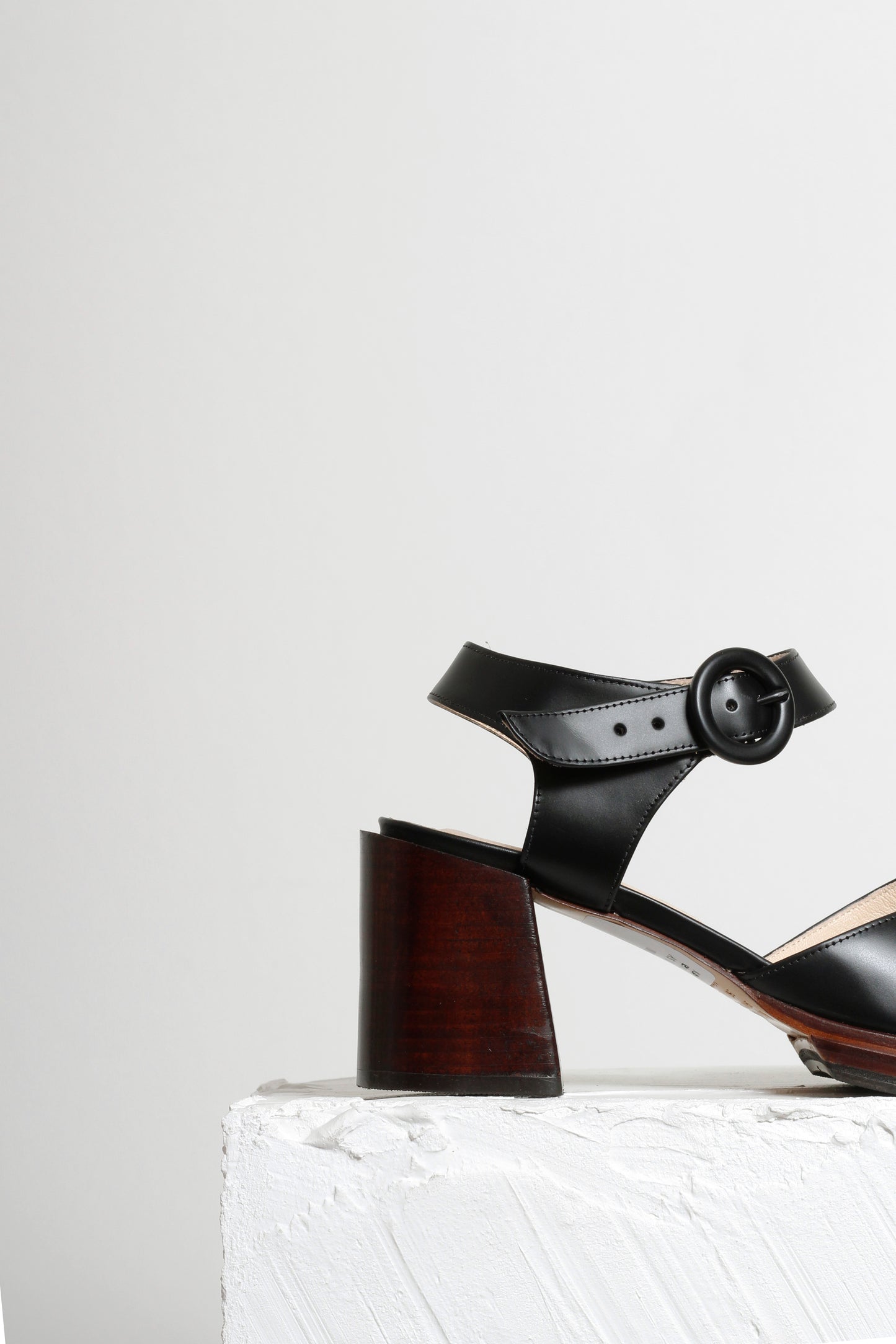 Karina Heeled Black Sandals